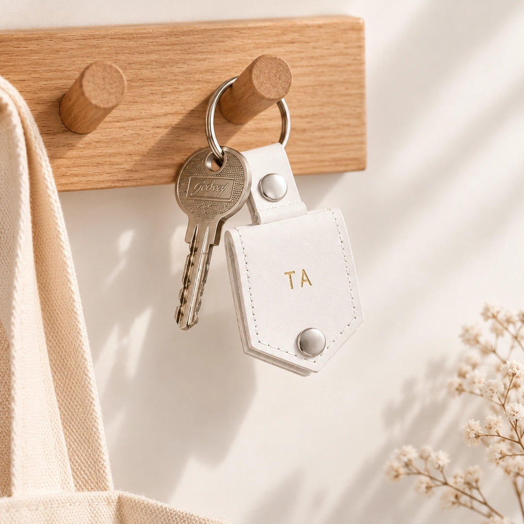 Leather keychain with photos - personalized, premium & stylish