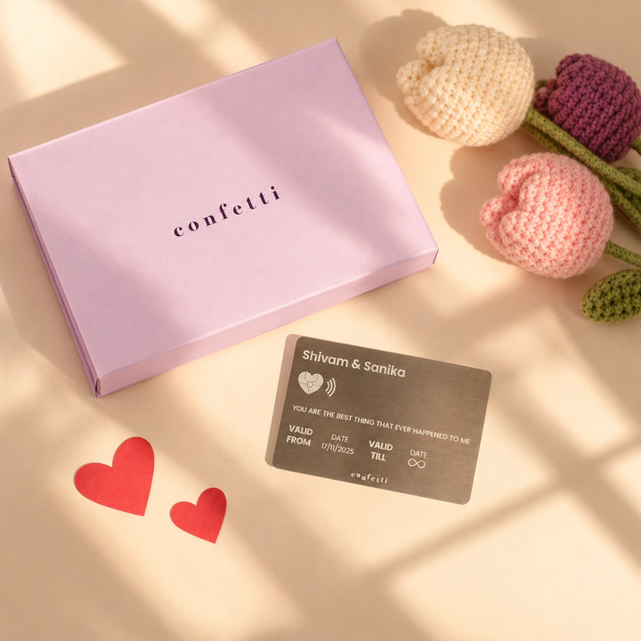 Personalised Love ID Metal Wallet Card - Special Edition