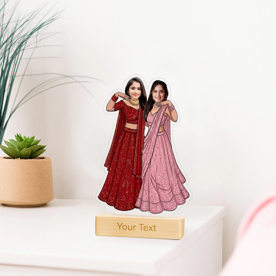 Ethnic Duo Caricature