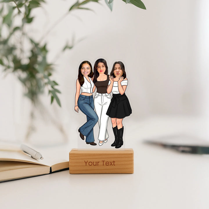 The Chic Trio Caricature