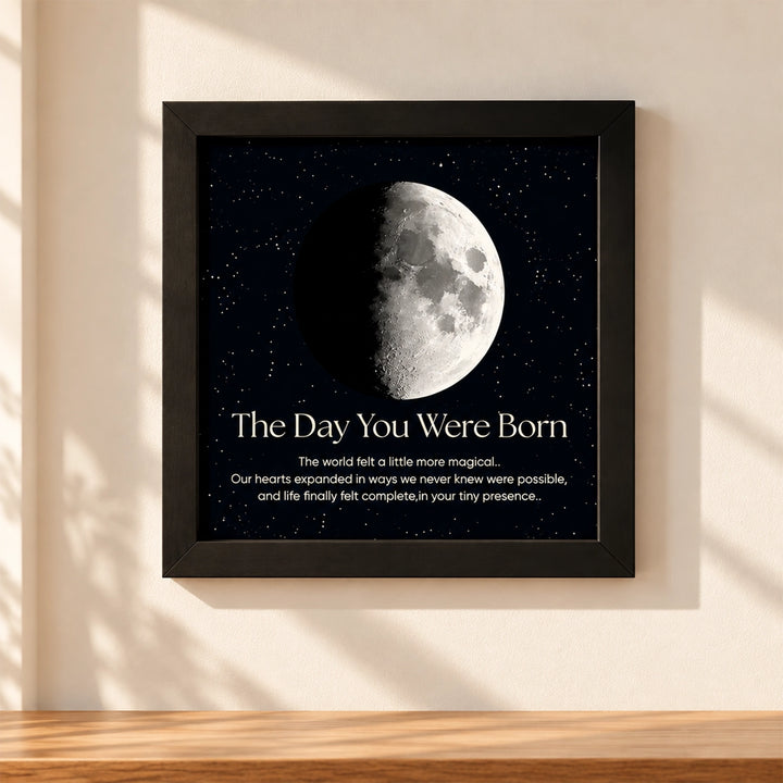 Personalized Moon Frame - Moon Phase Frame
