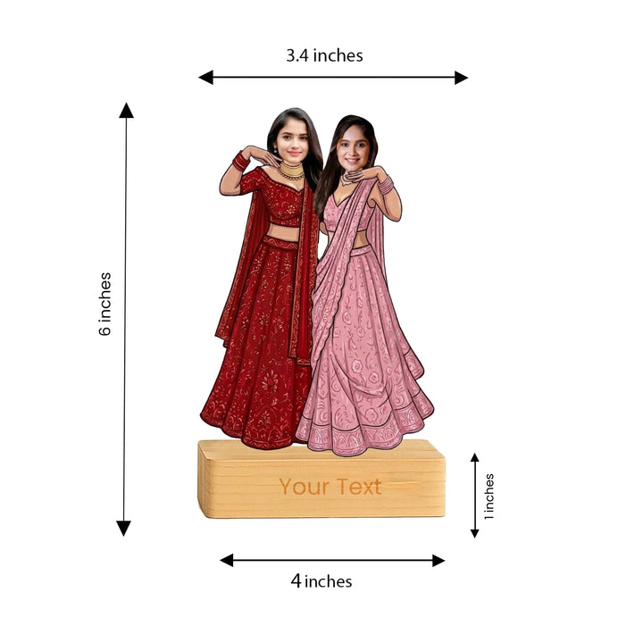 Ethnic Duo Caricature