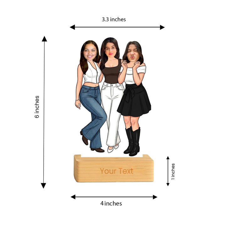 The Chic Trio Caricature