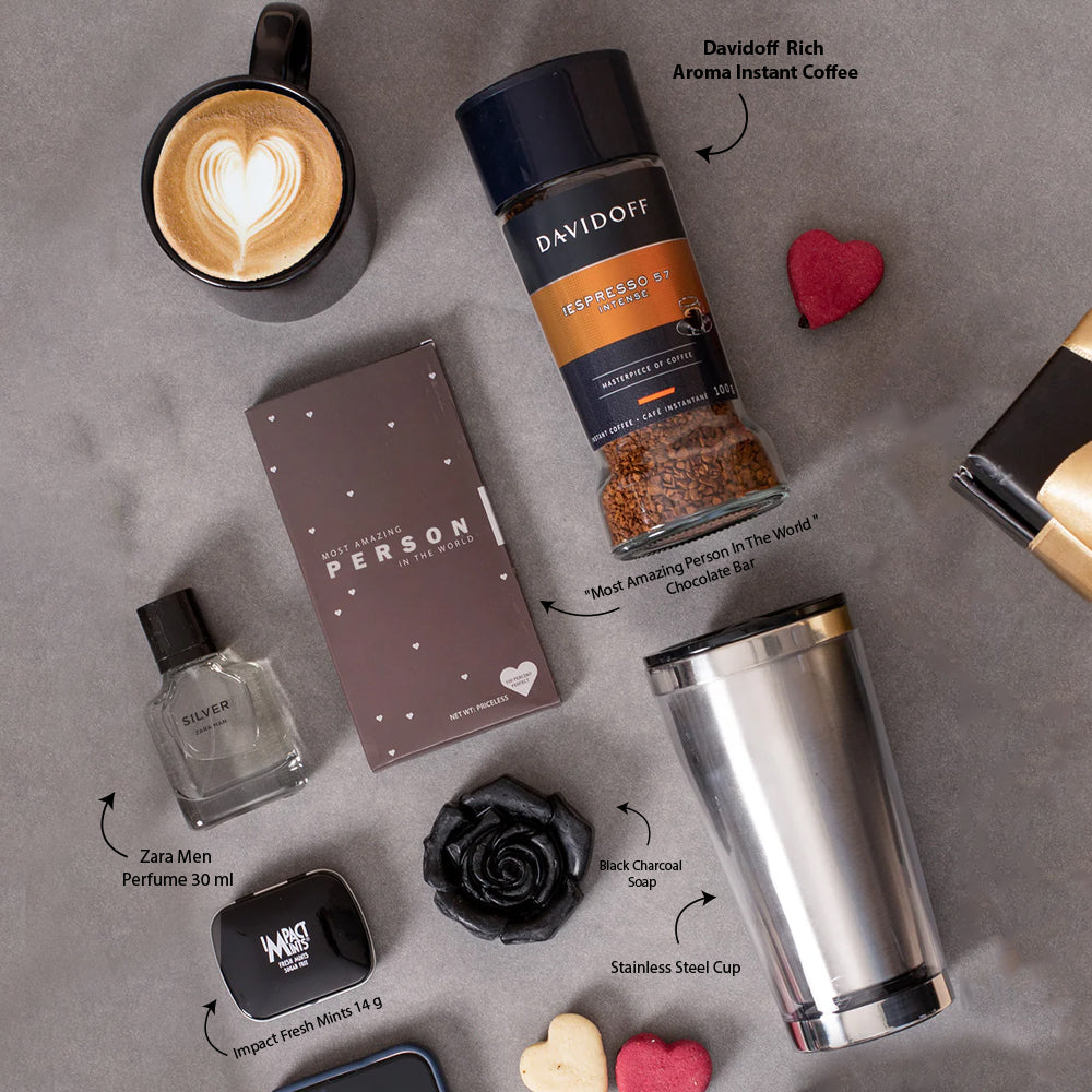 My Man Luxury Perfume Gift Set for Him Coffee Lover Gift