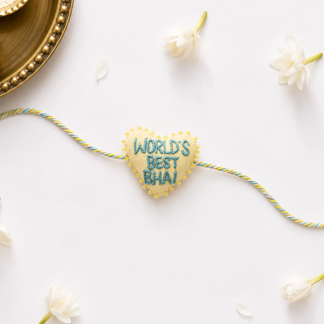 World's Best Bhai 3D Rakhi