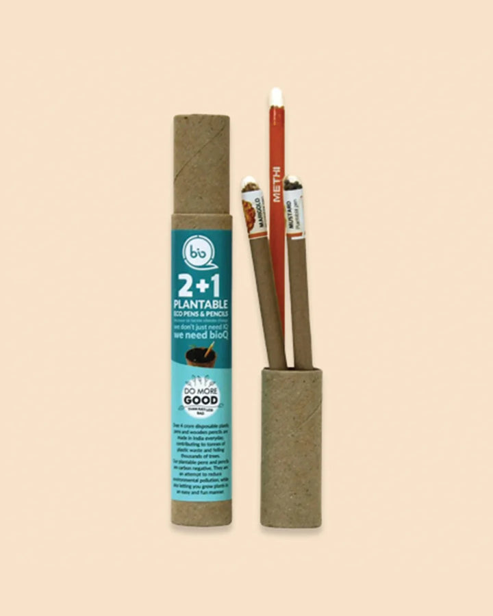 Plantable Stationary Set ( 2 Pens + 1 Pencil )