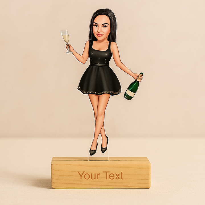 Custom Acrylic Caricature for Party Lover Girls