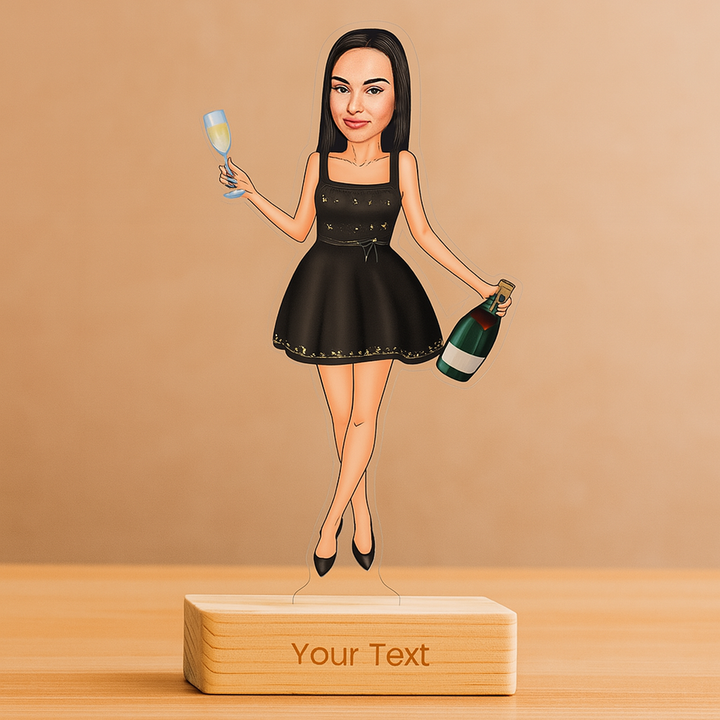 Custom Acrylic Caricature for Party Lover Girls