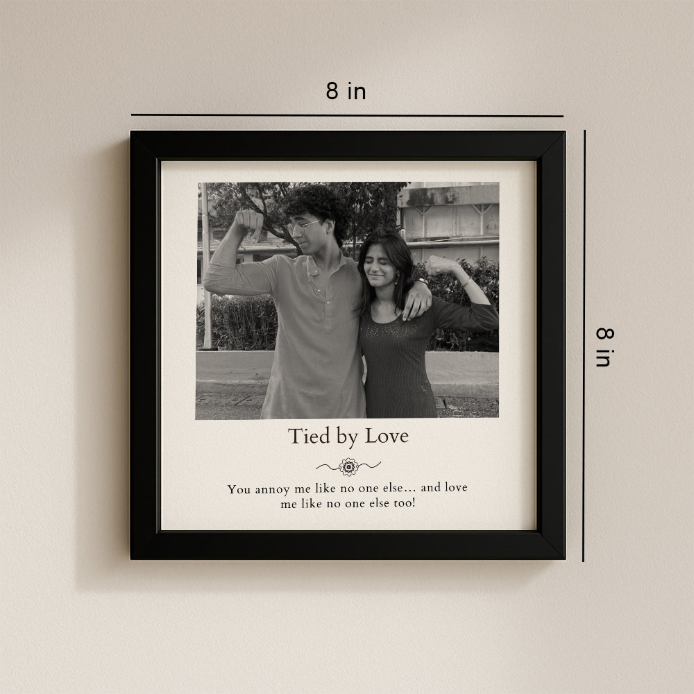 Personalized Siblings Photo Frame - Rakshabandhan keepsakes