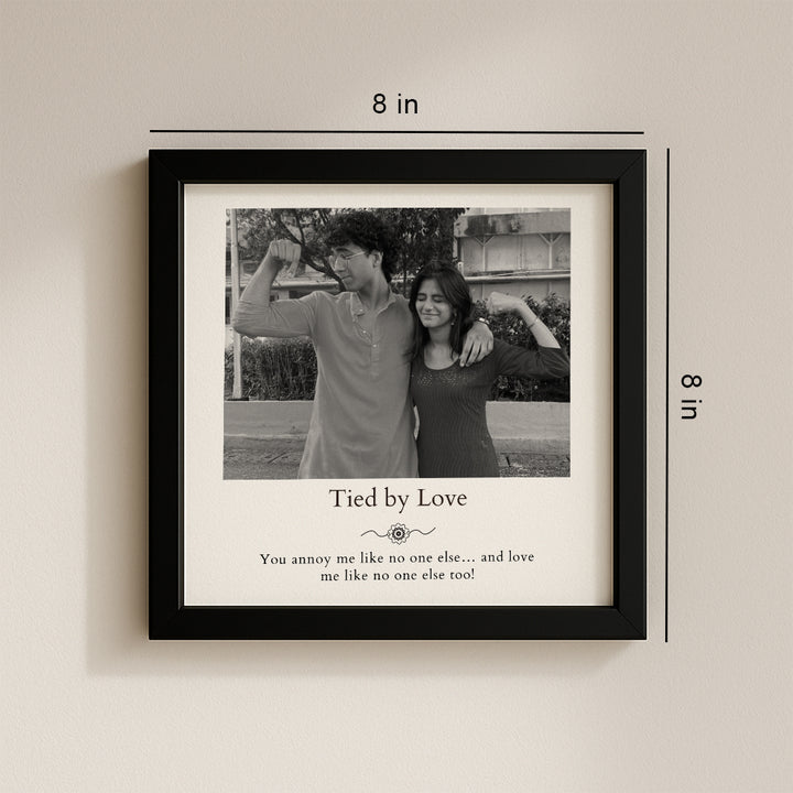 Personalized Siblings Photo Frame - Rakshabandhan keepsakes