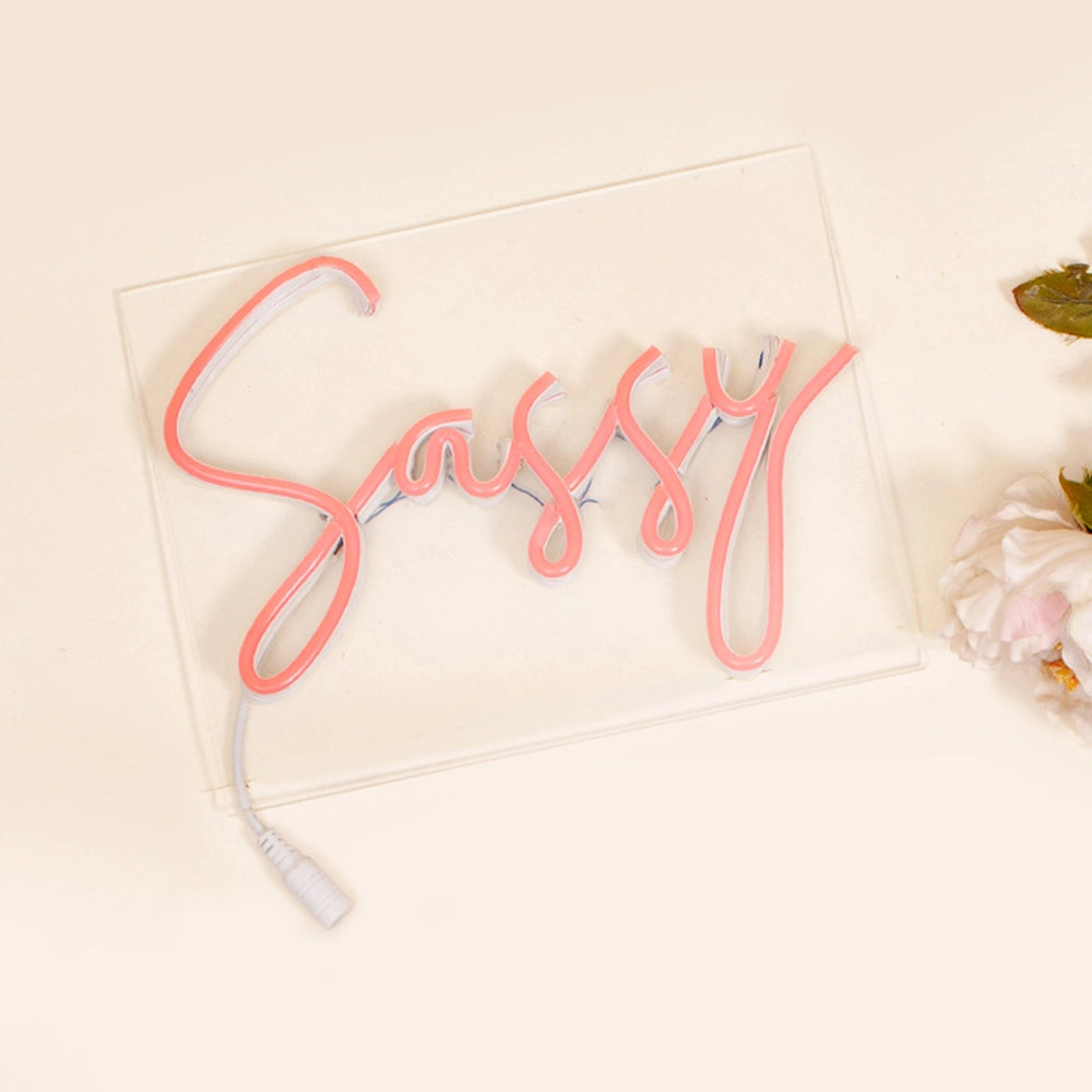 Sassy Neon sign for desk