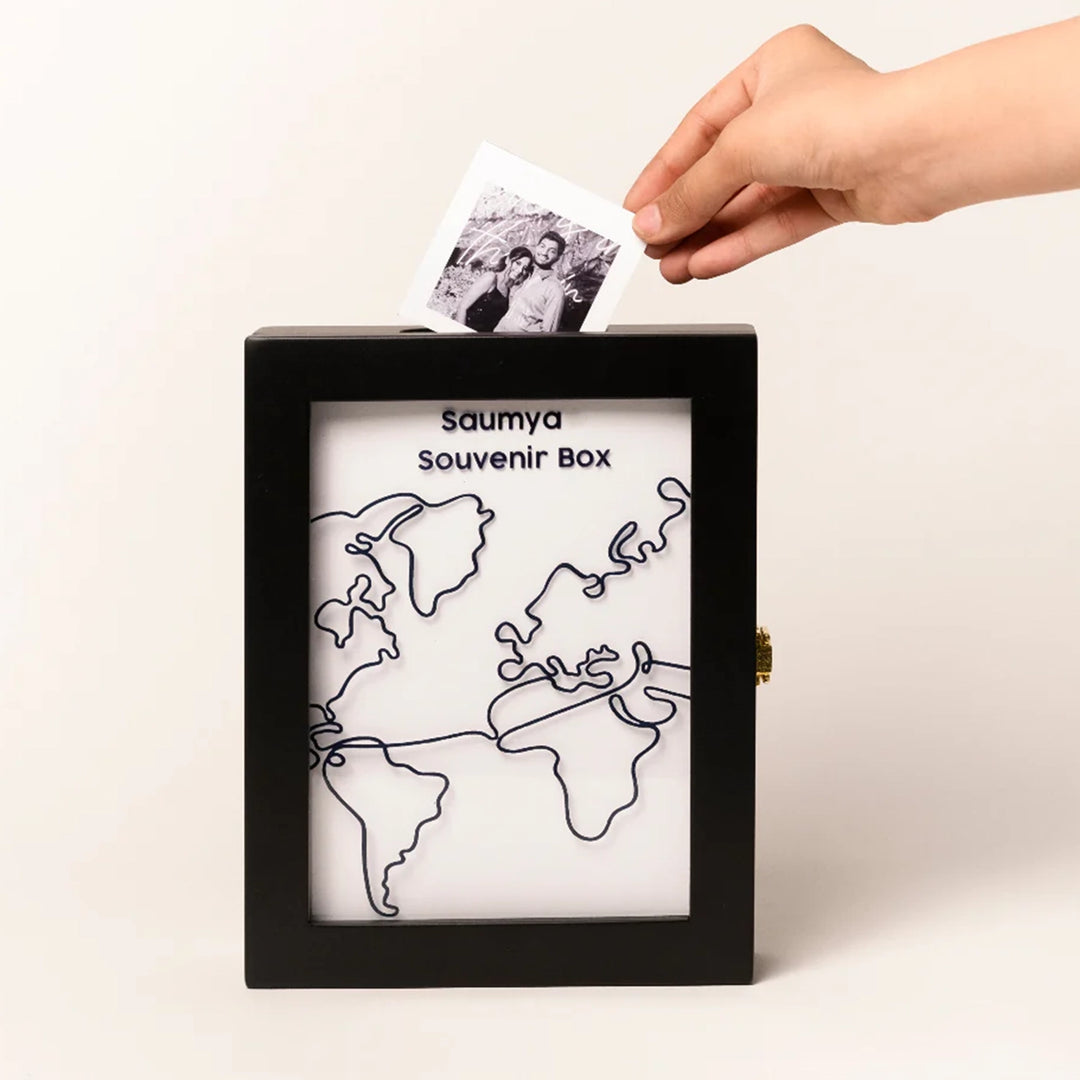 Travel Memory Box - souvenir & keepsake box customized
