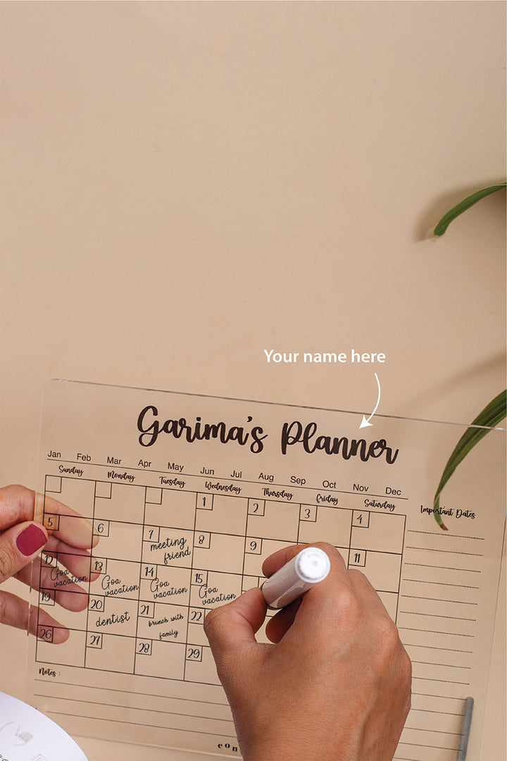 Personalized Table Top Planner
