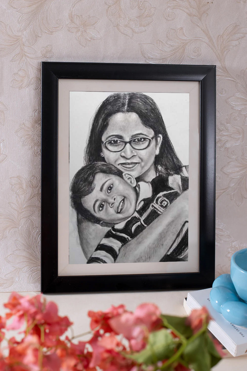 Mother's Day Hand Drawn Personalized Portrait