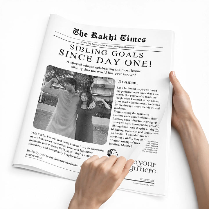 Custom Sibling Newspaper- The Sibling Times