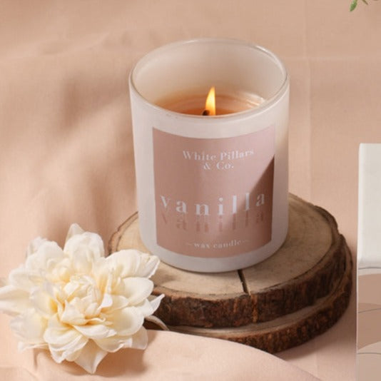 White Pillars & Co Scented Candle Set of 2 Gift Box