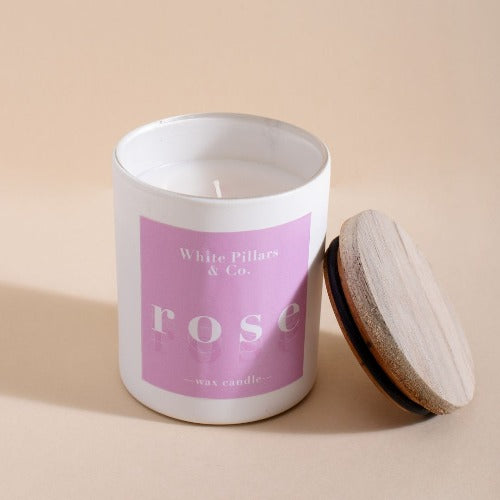 White Pillar & co Scented Candles