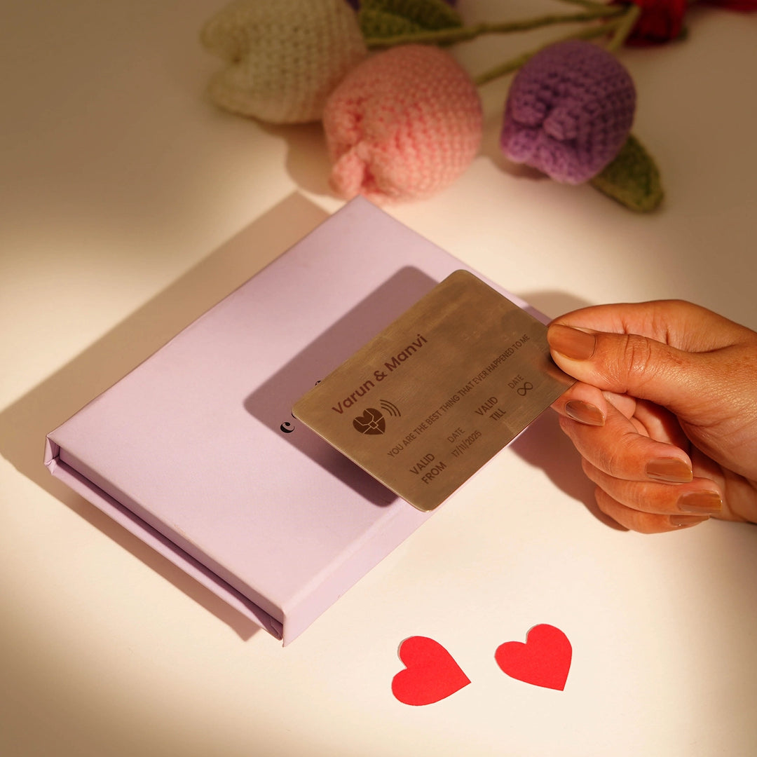 Personalised Valentine's Wallet Card