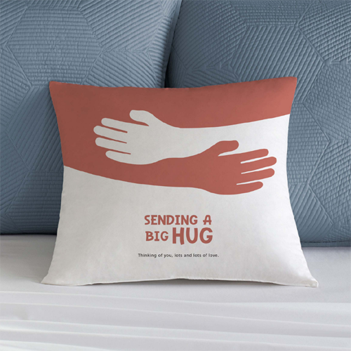 Hug cushion cover